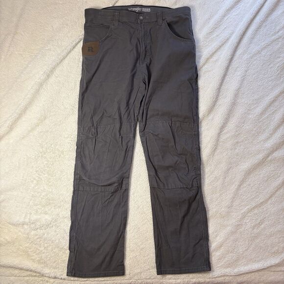 Wrangler Riggs Ranger Cargo Pants Mens 37x32 Double Knee Ripstop Workwear Tough - Picture 1 of 8